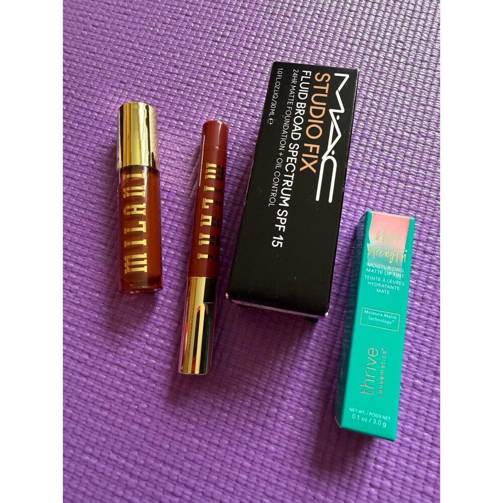 New Makeup Lot MAC Studio Fix Foundation, Milani, Thrive lMakeup Bundle Full Siz